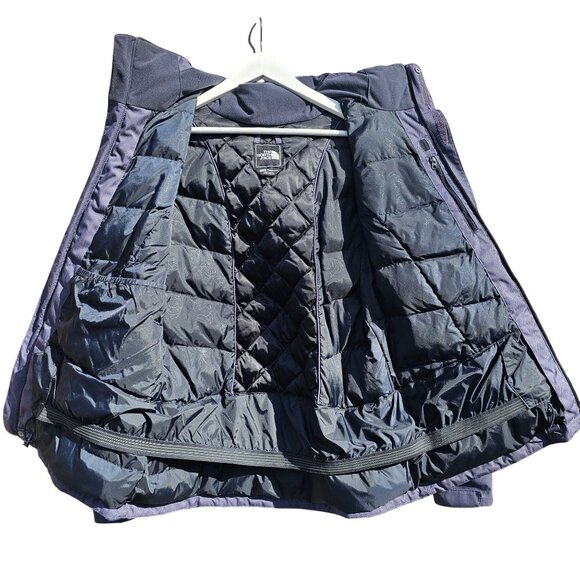 The North Face Get Down HyVent 550 Insulated Hooded Jacket Coat Large Purple - Picture 3 of 16